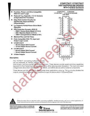 CY74FCT541TSOC datasheet  